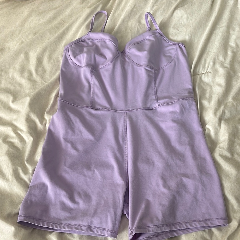 No Boundaries Lavender Chemise Romper